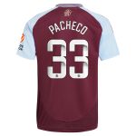 Aston Villa aston villa wsl adidas home shirt 2024-25 with pacheco 33 printing Kits - Official Football Shirts & Training Gear