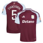 Aston Villa aston villa wsl adidas home shirt 2024-25 with staniforth 5 printing Kits - Official Football Shirts & Training Gear