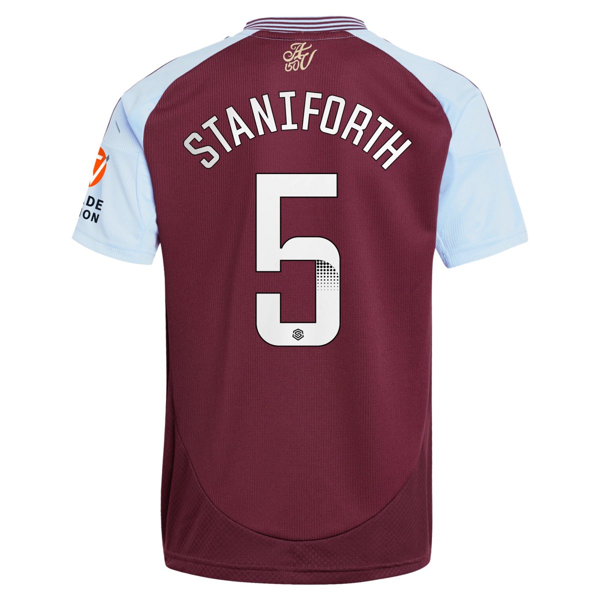 Aston Villa aston villa wsl adidas home shirt 2024-25 with staniforth 5 printing Kits - Official Football Shirts & Training Gear