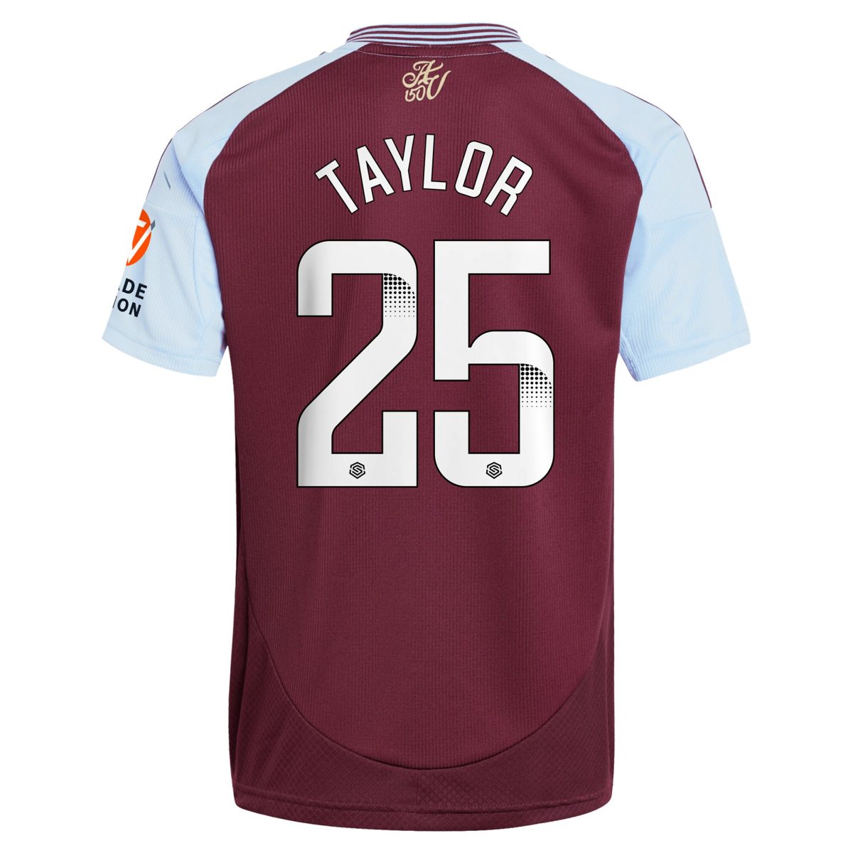 Aston Villa aston villa wsl adidas home shirt 2024-25 with taylor 25 printing Kits - Official Football Shirts & Training Gear
