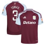 Aston Villa aston villa wsl adidas home shirt 2024-25 with tomás 3 printing Kits - Official Football Shirts & Training Gear