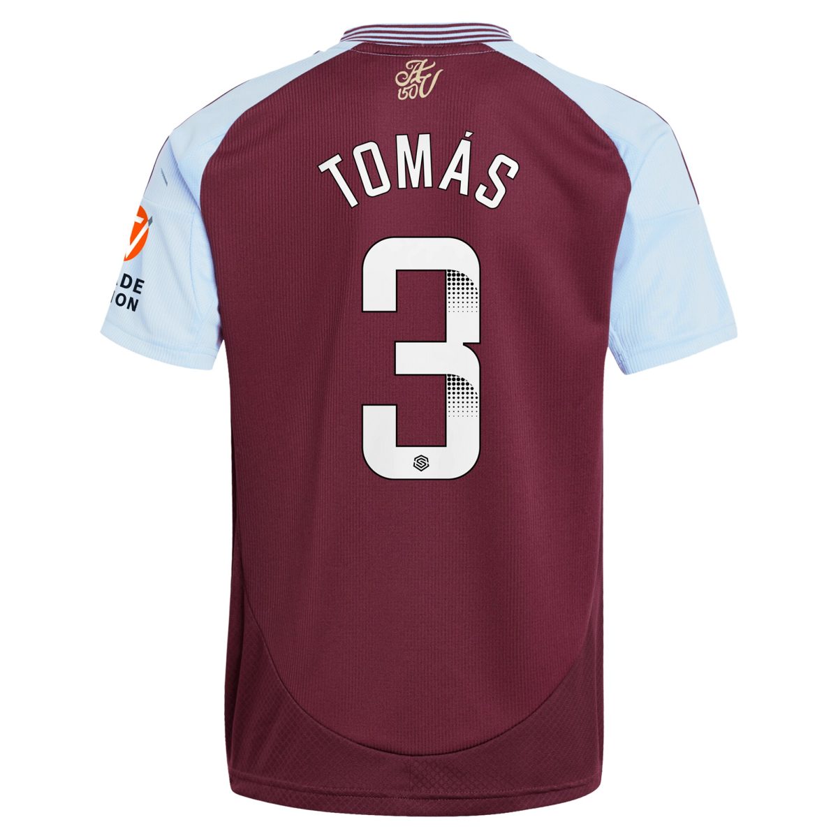 Aston Villa aston villa wsl adidas home shirt 2024-25 with tomás 3 printing Kits - Official Football Shirts & Training Gear