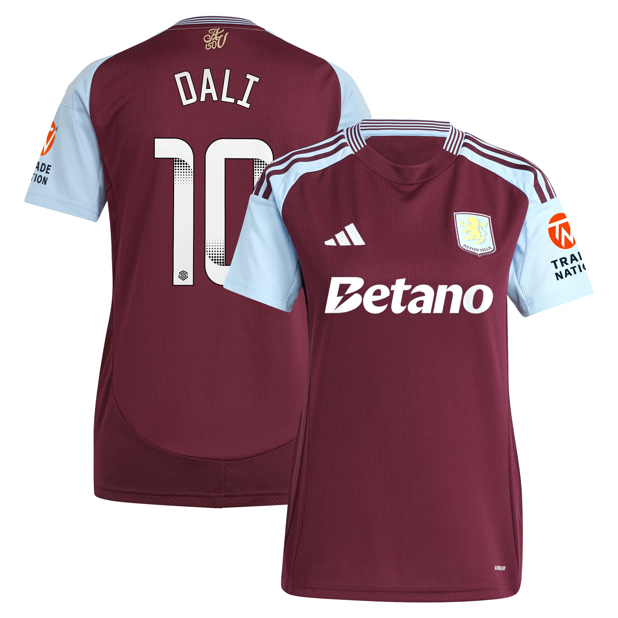 Aston Villa aston villa wsl adidas home shirt 2024-25 – womens with dali 10 printing Kits - Official Football Shirts & Training Gear
