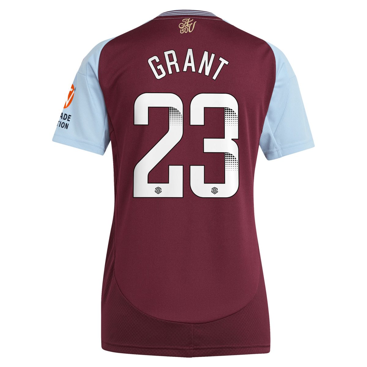 Aston Villa aston villa wsl adidas home shirt 2024-25 – womens with grant 23 printing Kits - Official Football Shirts & Training Gear