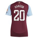 Aston Villa aston villa wsl adidas home shirt 2024-25 – womens with hanson 20 printing Kits - Official Football Shirts & Training Gear