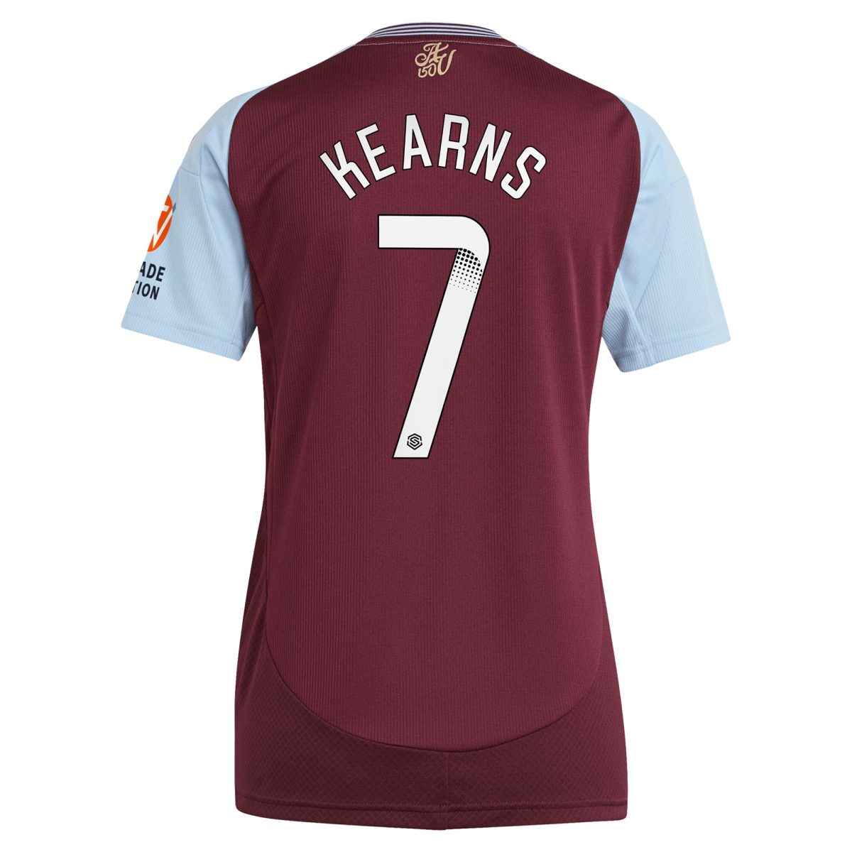 Aston Villa aston villa wsl adidas home shirt 2024-25 – womens with kearns 7 printing Kits - Official Football Shirts & Training Gear