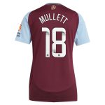 Aston Villa aston villa wsl adidas home shirt 2024-25 – womens with mullett 18 printing Kits - Official Football Shirts & Training Gear