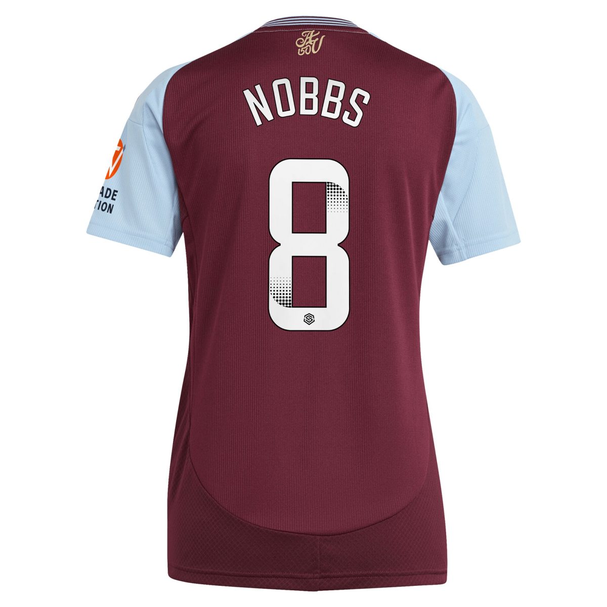 Aston Villa aston villa wsl adidas home shirt 2024-25 – womens with nobbs 8 printing Kits - Official Football Shirts & Training Gear