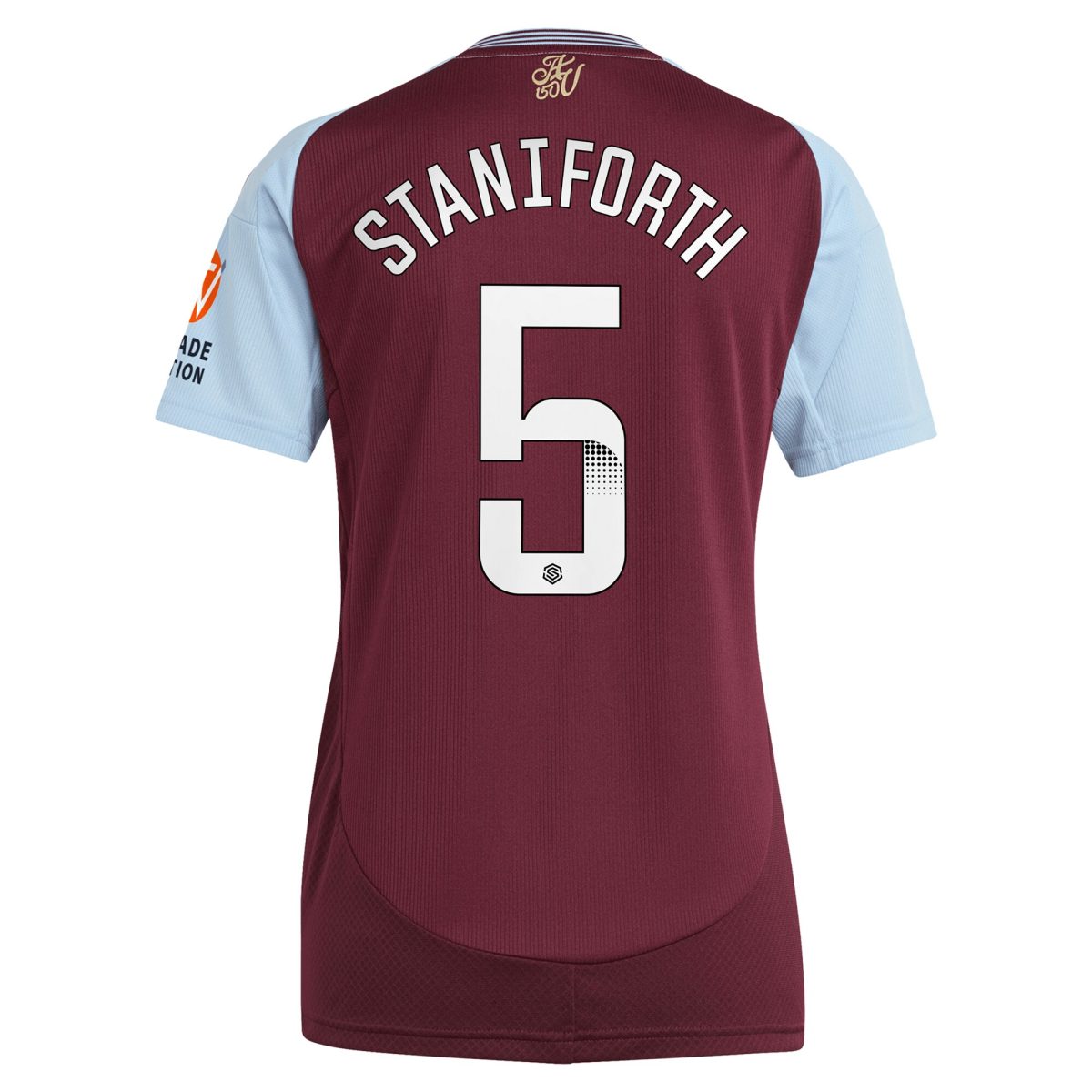 Aston Villa aston villa wsl adidas home shirt 2024-25 – womens with staniforth 5 printing Kits - Official Football Shirts & Training Gear