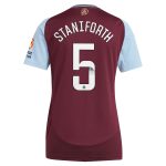 Aston Villa aston villa wsl adidas home shirt 2024-25 – womens with staniforth 5 printing Kits - Official Football Shirts & Training Gear