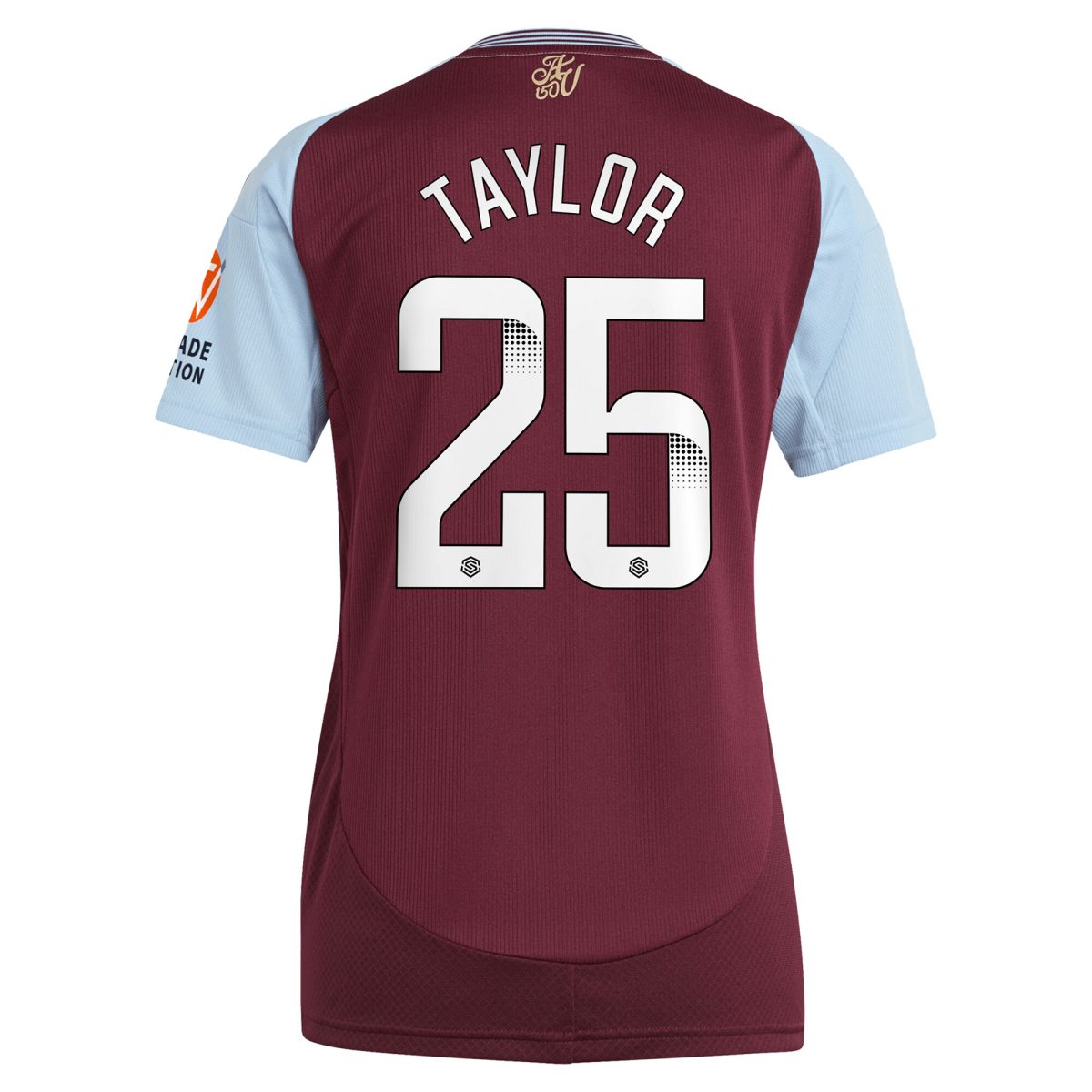 Aston Villa aston villa wsl adidas home shirt 2024-25 – womens with taylor 25 printing Kits - Official Football Shirts & Training Gear