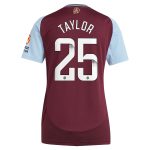Aston Villa aston villa wsl adidas home shirt 2024-25 – womens with taylor 25 printing Kits - Official Football Shirts & Training Gear