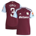 Aston Villa aston villa wsl adidas home shirt 2024-25 – womens with tomás 3 printing Kits - Official Football Shirts & Training Gear