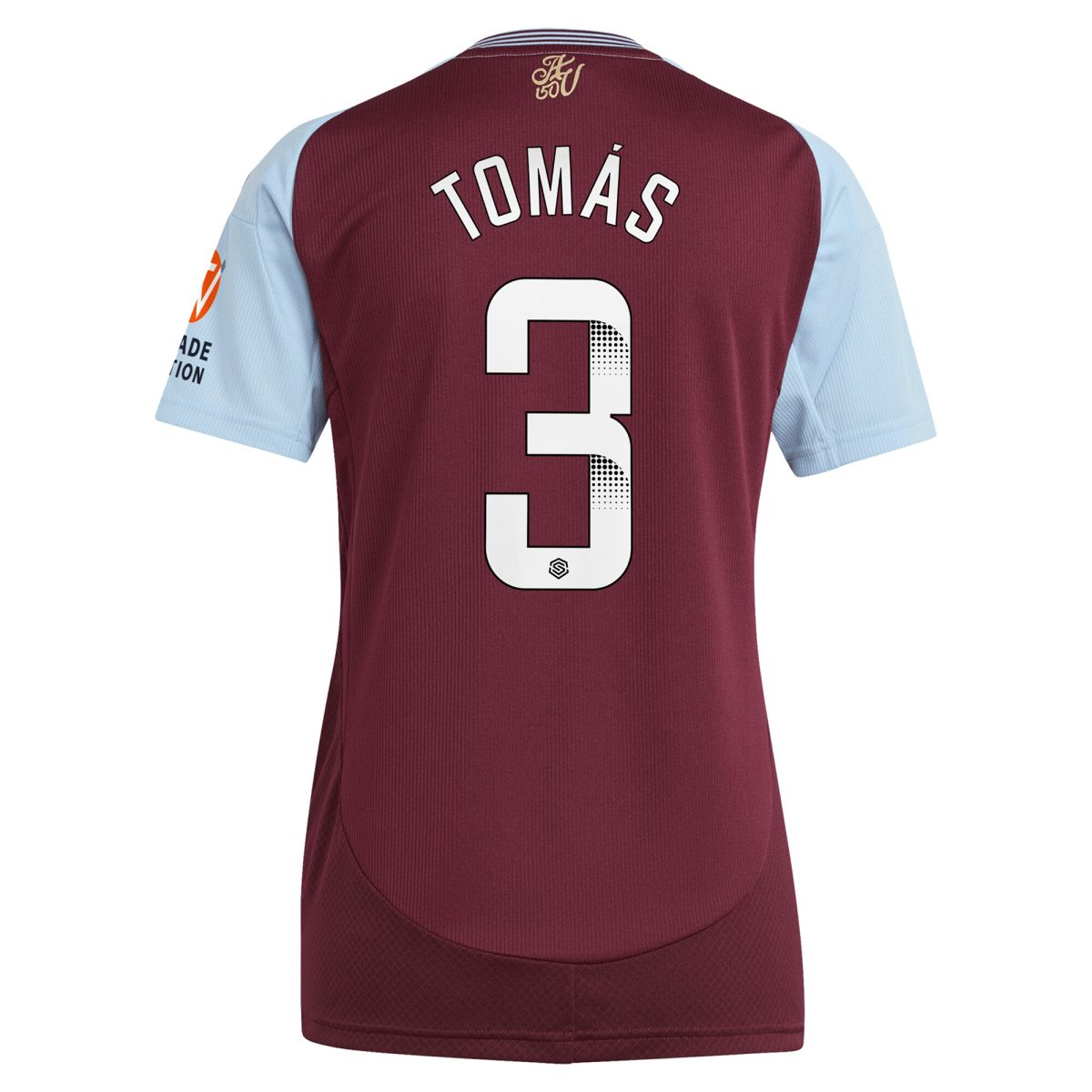 Aston Villa aston villa wsl adidas home shirt 2024-25 – womens with tomás 3 printing Kits - Official Football Shirts & Training Gear