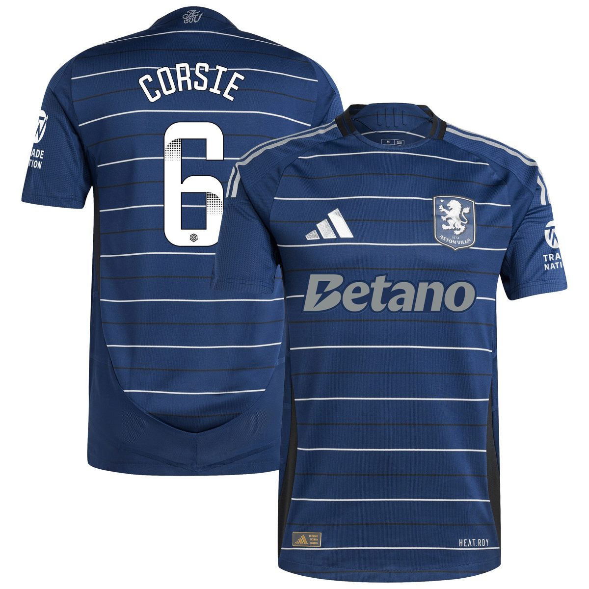 Aston Villa aston villa wsl adidas third authentic shirt 2024-25 with corsie 6 printing Kits - Official Football Shirts & Training Gear