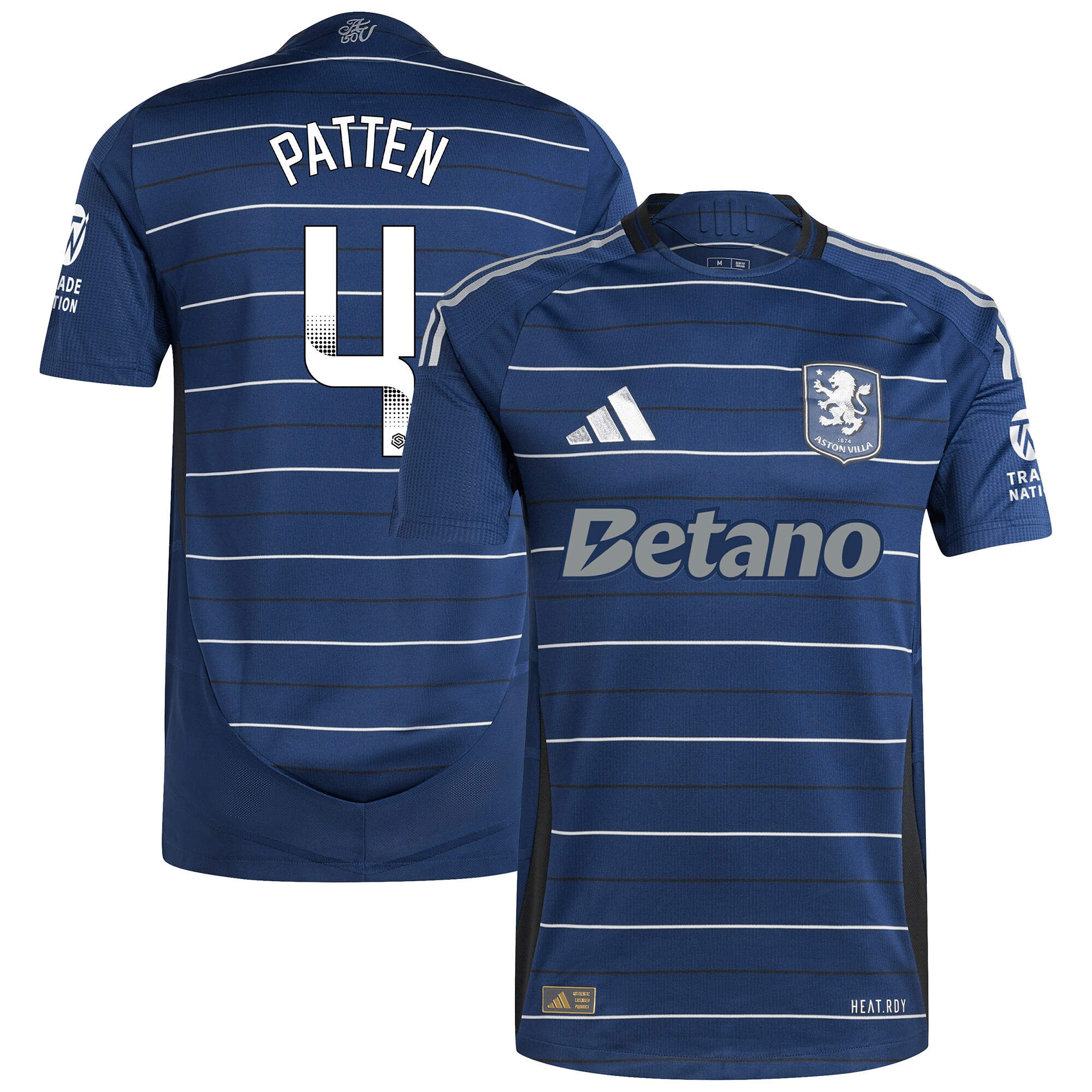 Aston Villa aston villa wsl adidas third authentic shirt 2024-25 with patten 4 printing Kits - Official Football Shirts & Training Gear