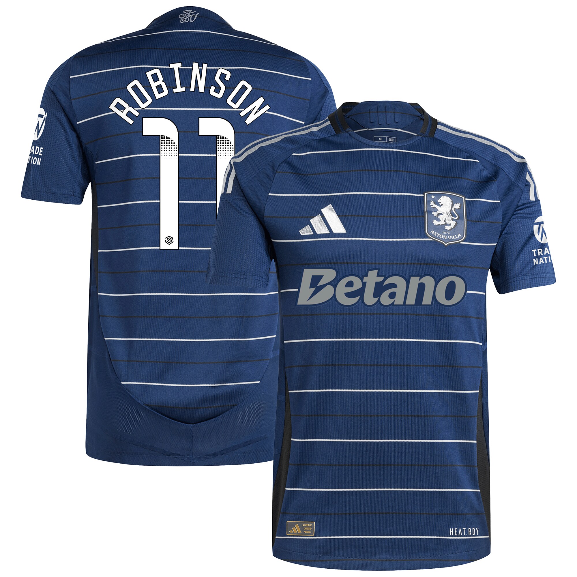 Aston Villa aston villa wsl adidas third authentic shirt 2024-25 with robinson 11 printing Kits - Official Football Shirts & Training Gear