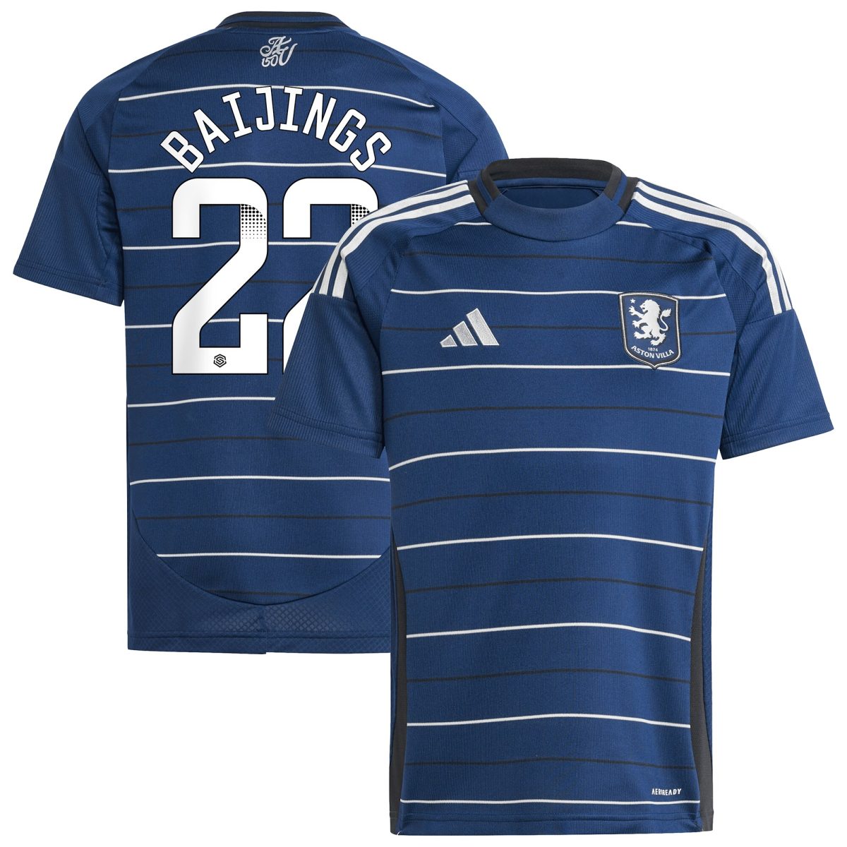 Aston Villa aston villa wsl adidas third shirt 2024-25 – kids with baijings 22 printing Kits - Official Football Shirts & Training Gear