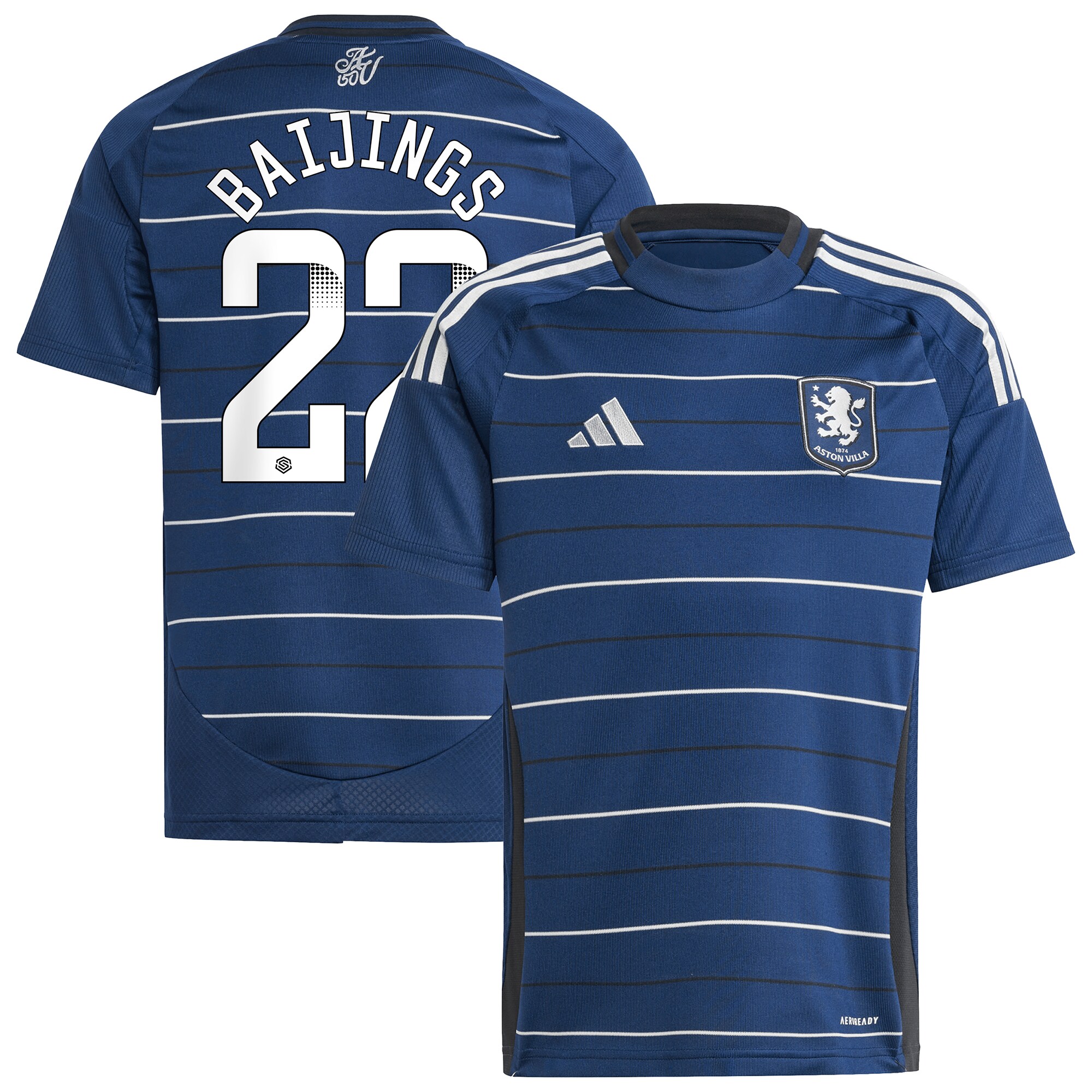 Aston Villa aston villa wsl adidas third shirt 2024-25 – kids with baijings 22 printing Kits - Official Football Shirts & Training Gear