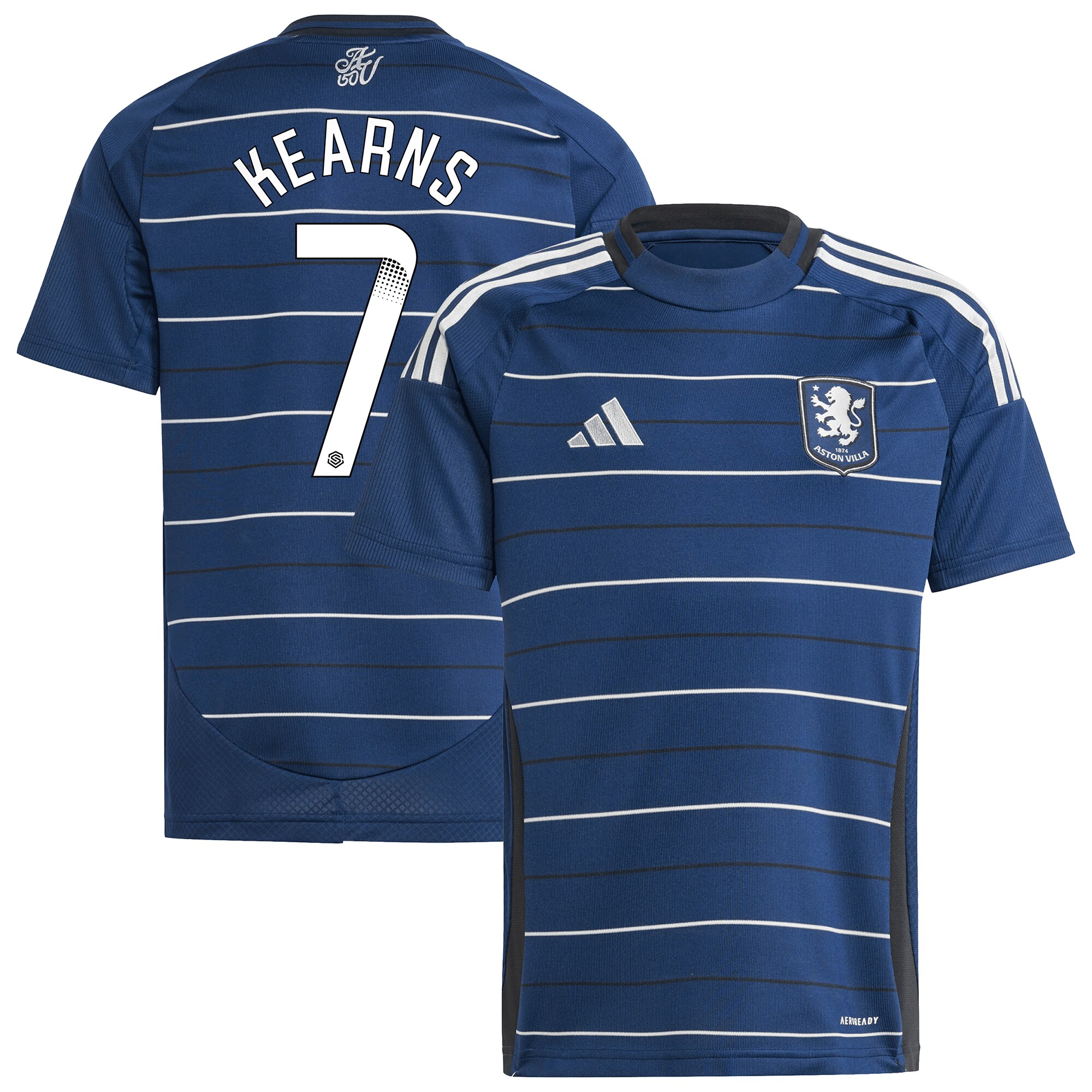 Aston Villa aston villa wsl adidas third shirt 2024-25 – kids with kearns 7 printing Kits - Official Football Shirts & Training Gear