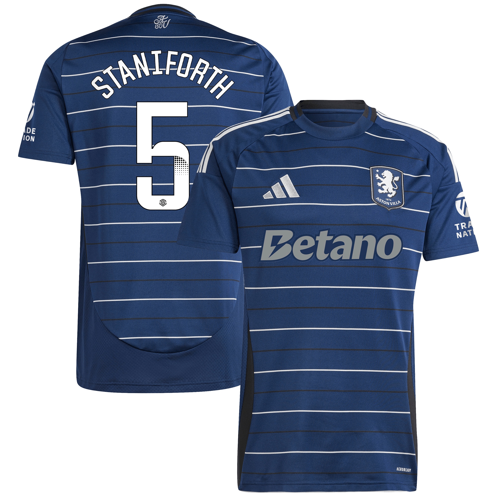 Aston Villa aston villa wsl adidas third shirt 2024-25 with staniforth 5 printing Kits - Official Football Shirts & Training Gear