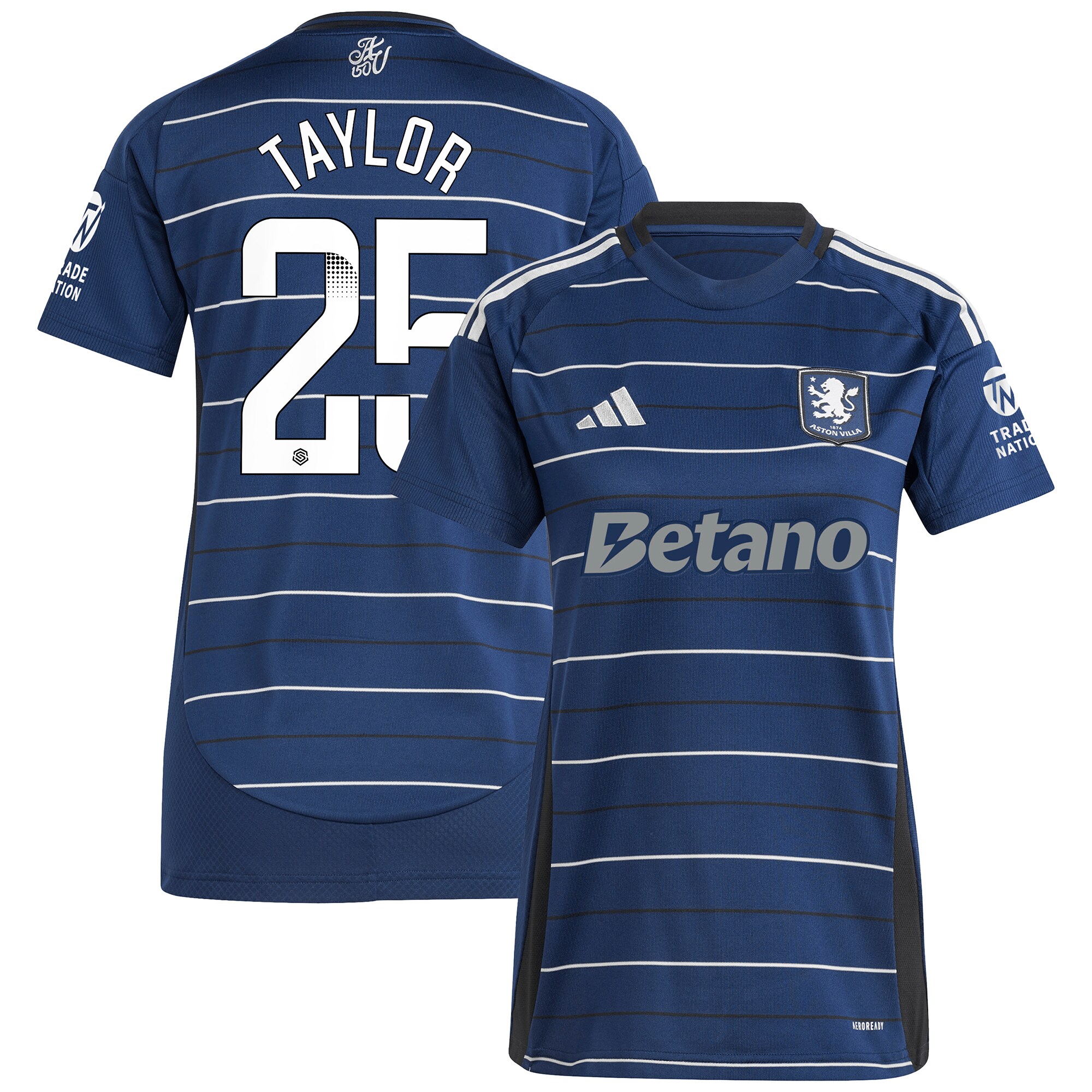 Aston Villa aston villa wsl adidas third shirt 2024-25 – womens with taylor 25 printing Kits - Official Football Shirts & Training Gear