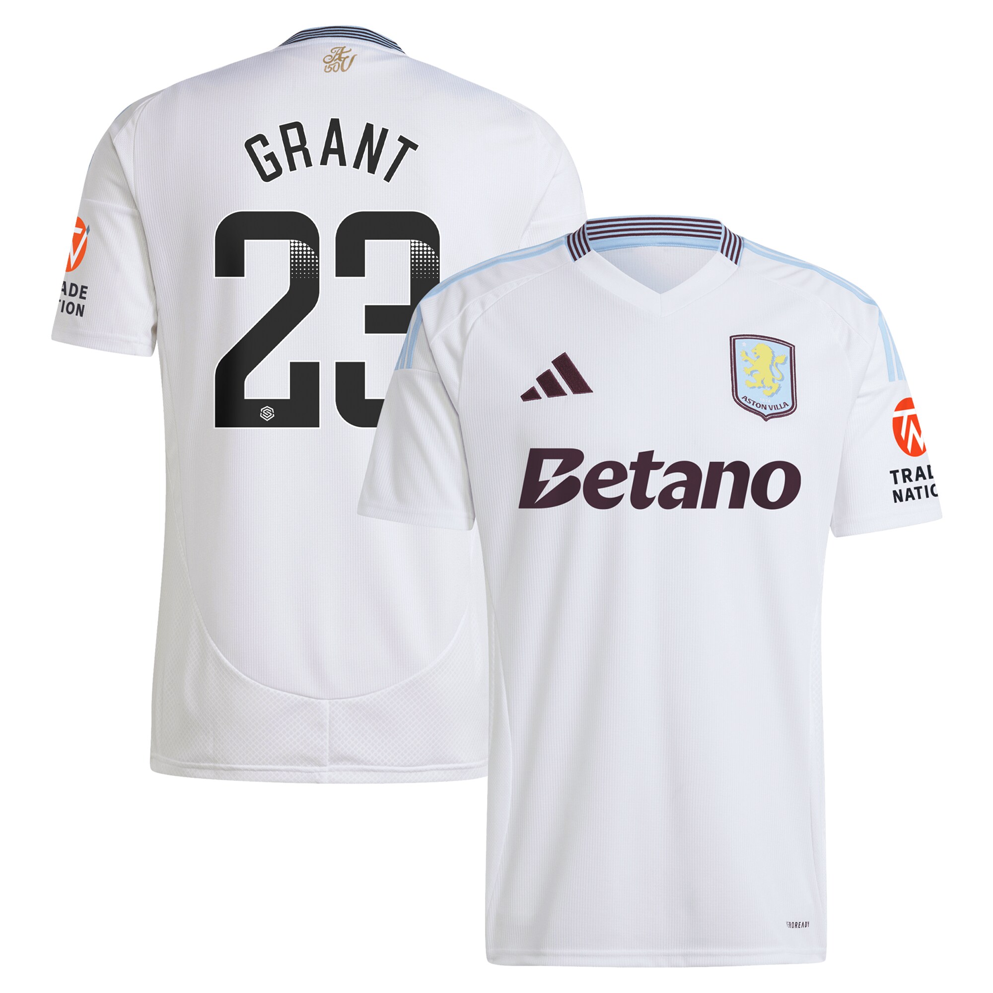 Aston Villa aston villa wsl away shirt 2024-25 with grant 23 printing Kits - Official Football Shirts & Training Gear