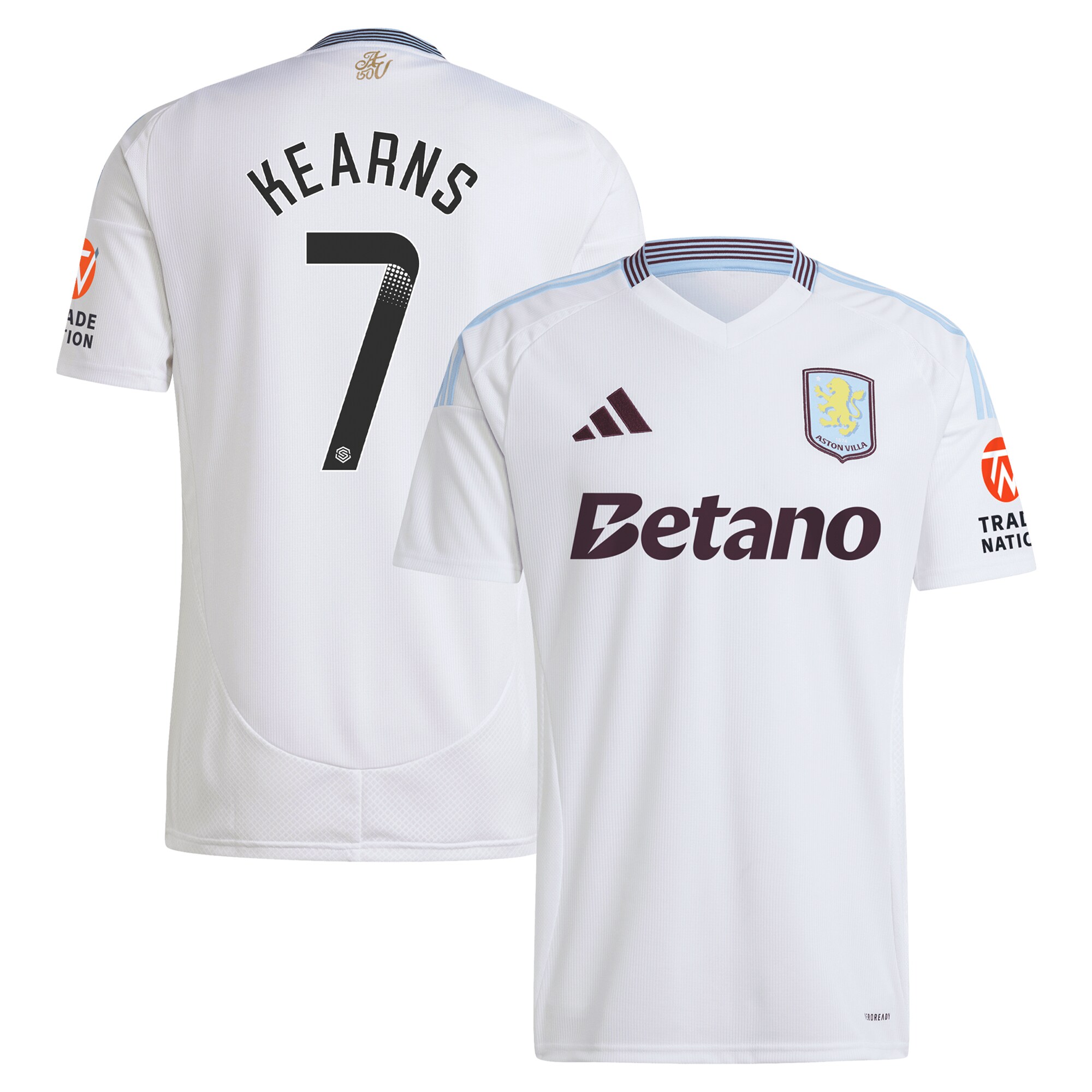 Aston Villa aston villa wsl away shirt 2024-25 with kearns 7 printing Kits - Official Football Shirts & Training Gear