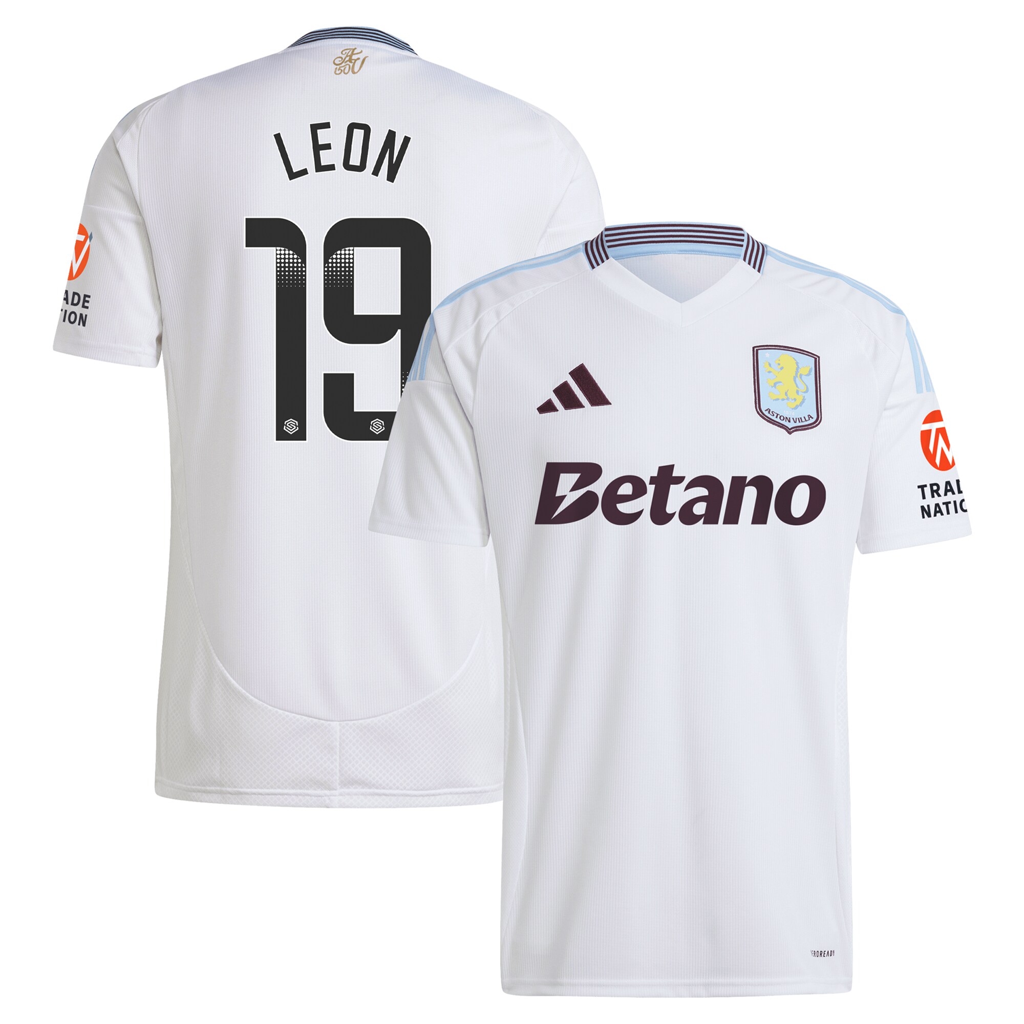 Aston Villa aston villa wsl away shirt 2024-25 with leon 19 printing Kits - Official Football Shirts & Training Gear