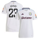 Aston Villa aston villa wsl away shirt 2024-25 – womens with grant 23 printing Kits - Official Football Shirts & Training Gear