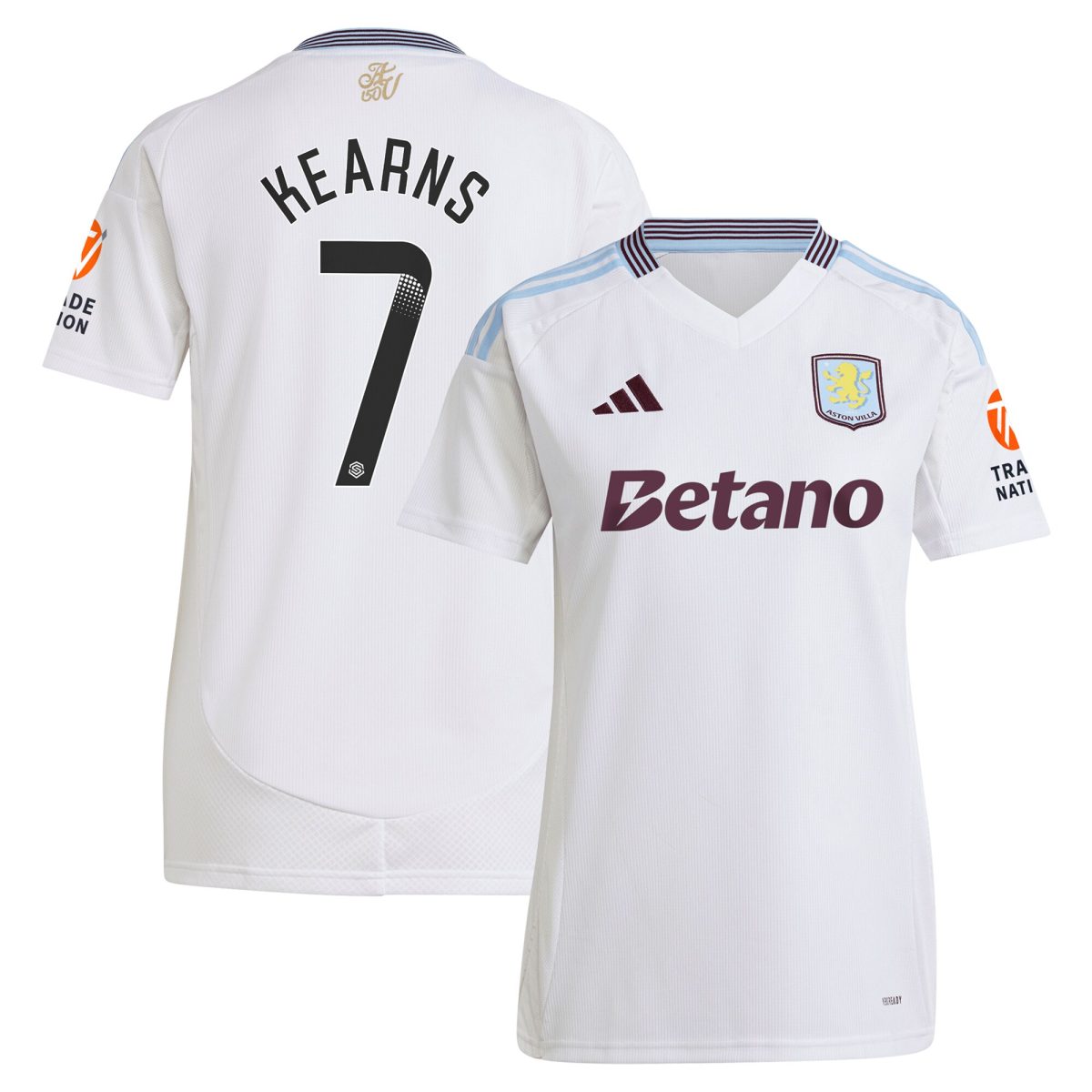 Aston Villa aston villa wsl away shirt 2024-25 – womens with kearns 7 printing Kits - Official Football Shirts & Training Gear