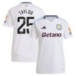 Aston Villa aston villa wsl away shirt 2024-25 – womens with taylor 25 printing Kits - Official Football Shirts & Training Gear